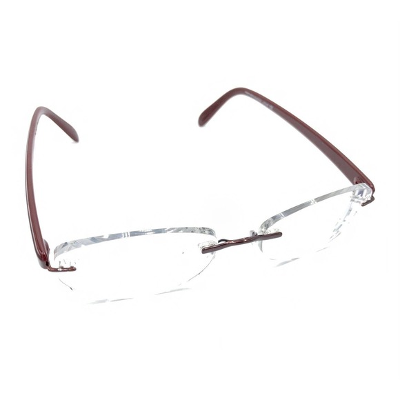 Post On Rimless Frame Silhouette | Accessories | Silhouette 7656 4 6052 Maroon Lilac Rimless ...